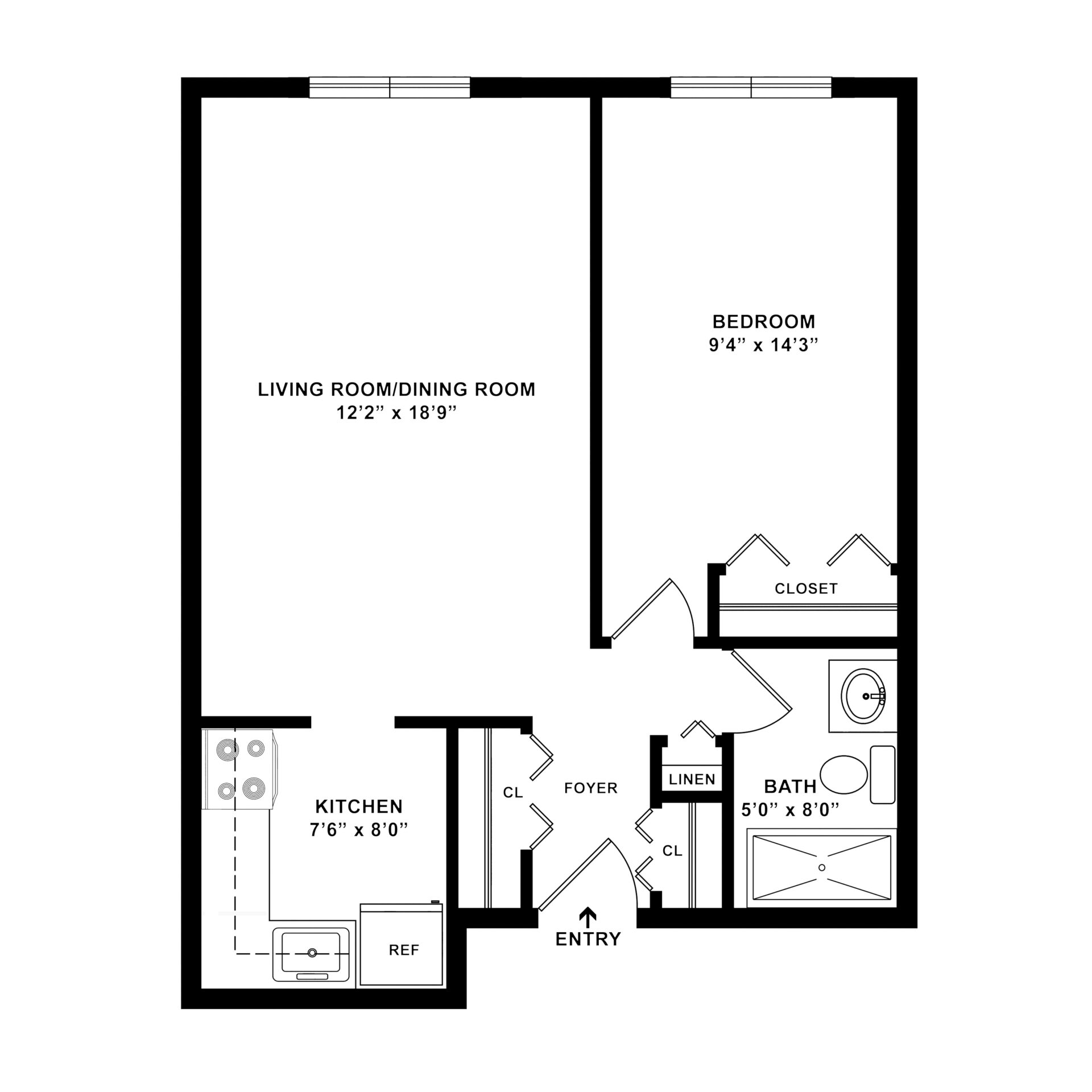 1 Bedroom 1 Bathroom Apartment at Weinberg Manhattan Park 1 Bedroom 1 Bathroom Apartment at Weinberg Manhattan Park