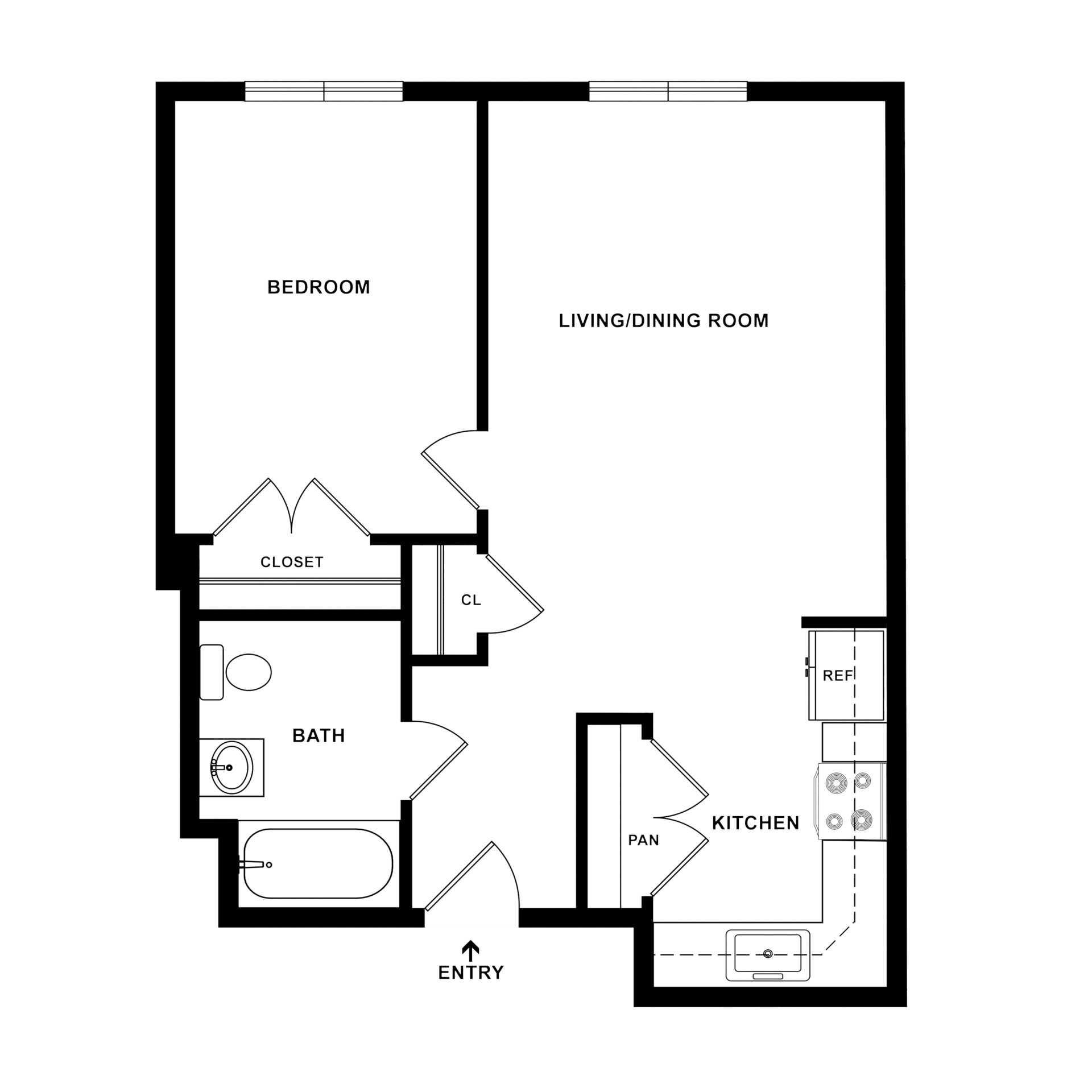 1 Bedroom 1 Bathroom Apartment at Weinberg Manhattan Park 1 Bedroom 1 Bathroom Apartment at Weinberg Manhattan Park