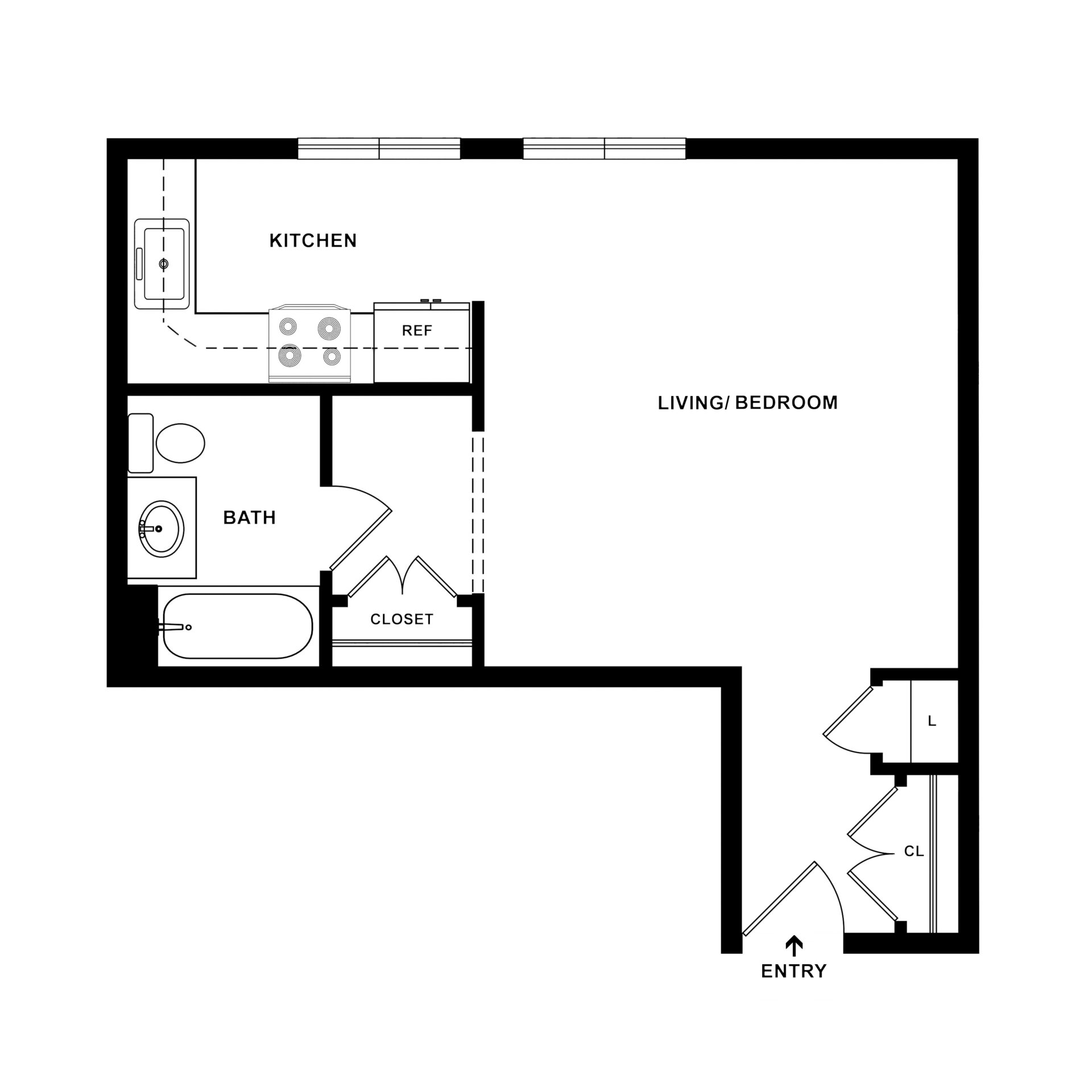 Studio Apartment at Weinberg Manhattan Park Studio Apartment at Weinberg Manhattan Park