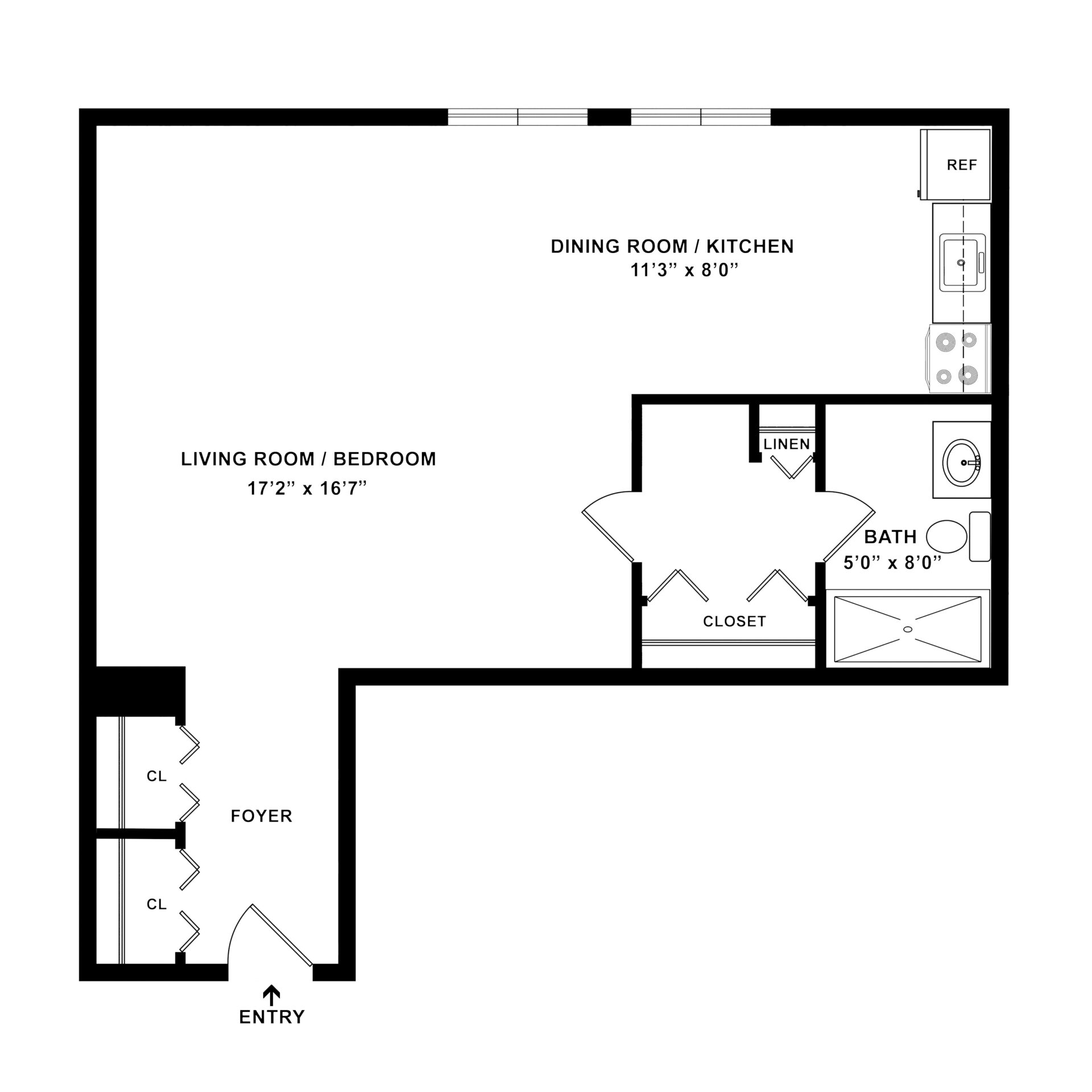 Studio B Apartment at Weinberg Manhattan Park Studio B Apartment at Weinberg Manhattan Park